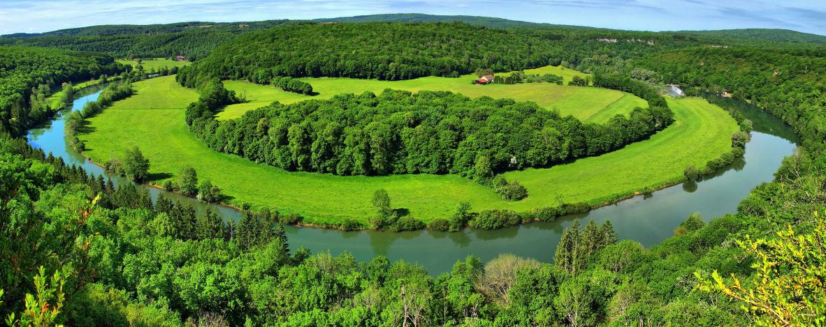 Rurey, méandre de la Loue à la Fougère